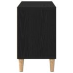 vidaXL čierna dubová skriňa na TV - 69.5 x 30 x 50 cm, vyrobené z kompozitného dreva – Obrázok 7