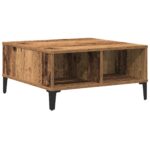 vidaXL Konferenčný stolík Staré drevo 60 x 60 x 30 cm – Obrázok 2