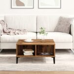vidaXL Konferenčný stolík Staré drevo 60 x 60 x 30 cm – Obrázok 4