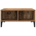 vidaXL Konferenčný stolík Staré drevo 60 x 60 x 30 cm – Obrázok 5
