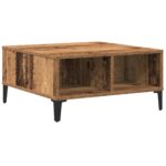 vidaXL Konferenčný stolík Staré drevo 60 x 60 x 30 cm – Obrázok 7