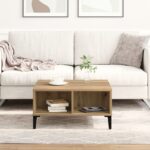 vidaXL Konferenčný stolík Artisan Dub 60x60x30 cm Kompozitné drevo – Obrázok 4