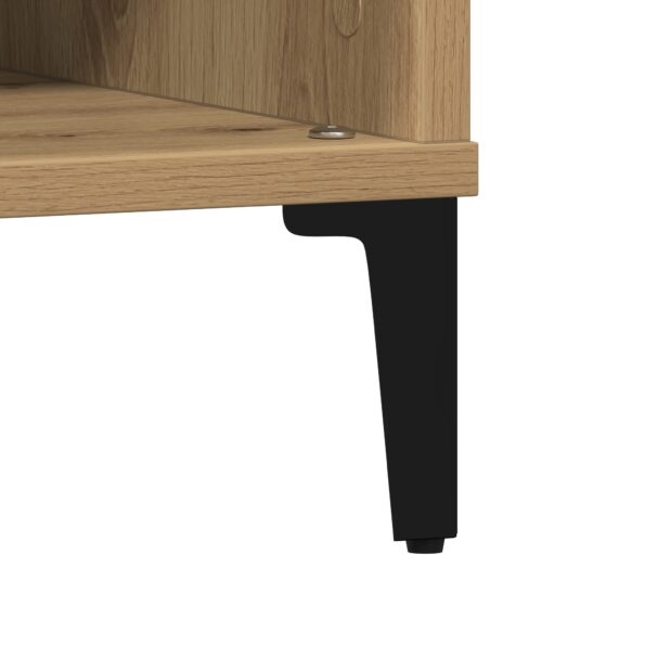 vidaXL Konferenčný stolík Artisan Dub 60x60x30 cm Kompozitné drevo – Obrázok 9