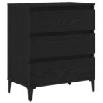 vidaXL Servírovacia skriňa Čierny dub 60x35x70 cm Kompozitné drevo – Obrázok 2