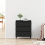 vidaXL Servírovacia skriňa Čierny dub 60x35x70 cm Kompozitné drevo – Obrázok 4