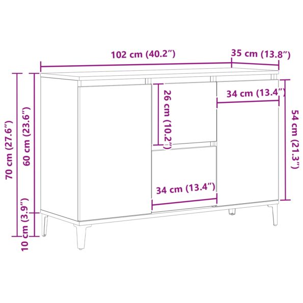 862597_12.jpg vidaXL Servírovacia skriňa Čierny dub 104x35x70 cm z inžinierskeho dreva – Obrázok 12