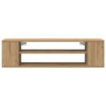 vidaXL TV skrinka artisian oak 100 x 30 x 26,5 cm Kompozitné drevo – Obrázok 6