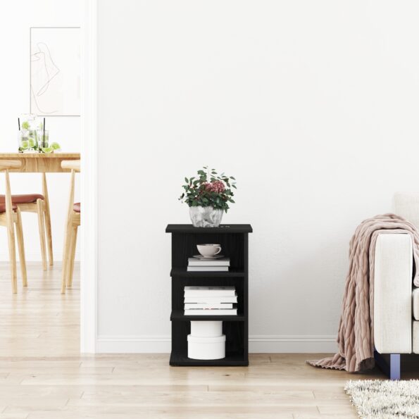 vidaXL Bočný kabinet Čierna Dub 35x35x55 cm Umelý drev – Obrázok 4