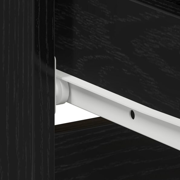 vidaXL Nočný stolík Čierny Dub 50x40x43,5 cm Kompozitné drevo – Obrázok 10