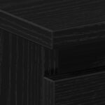 vidaXL Nočný stolík Čierny Dub 50x40x43,5 cm Kompozitné drevo – Obrázok 9