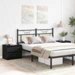 vidaXL Nočné stolíky 2 kusy Čierna Dub 50x40x43,5 cm Zložené drevo – Obrázok 4