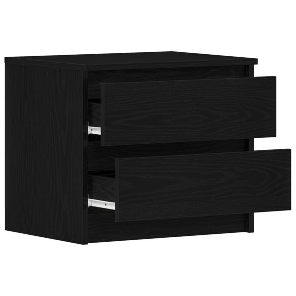 862612_5.jpg vidaXL Nočné stolíky 2 kusy Čierna Dub 50x40x43,5 cm Zložené drevo – Obrázok 5