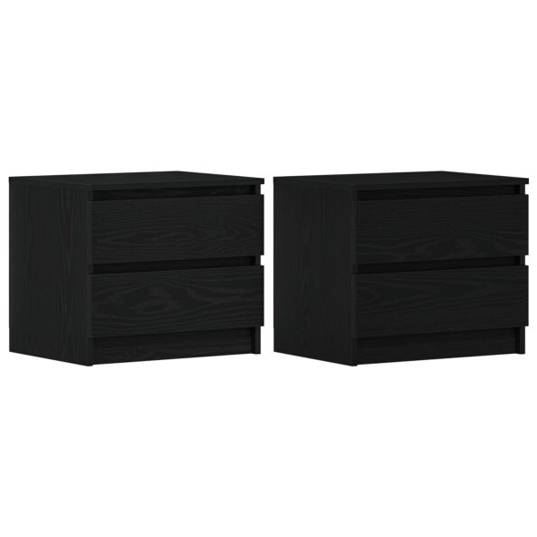 862612_6.jpg vidaXL Nočné stolíky 2 kusy Čierna Dub 50x40x43,5 cm Zložené drevo – Obrázok 6