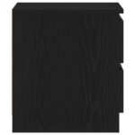 vidaXL Nočné stolíky 2 kusy Čierna Dub 50x40x43,5 cm Zložené drevo – Obrázok 9