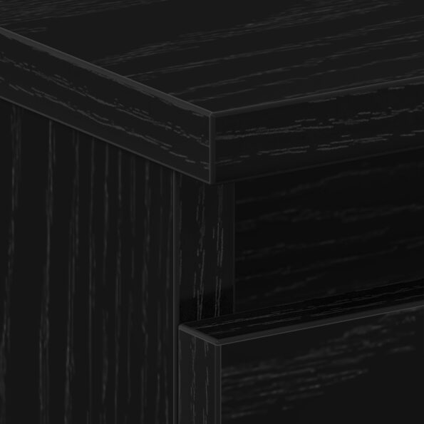 vidaXL Nočný stolík čierny dub 40x35x62,5 cm, kompozitné drevo – Obrázok 9