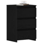 vidaXL Nočné stolíky 2 ks Čierne Dub 40x35x62,5 cm Z drevených kompozitov – Obrázok 3