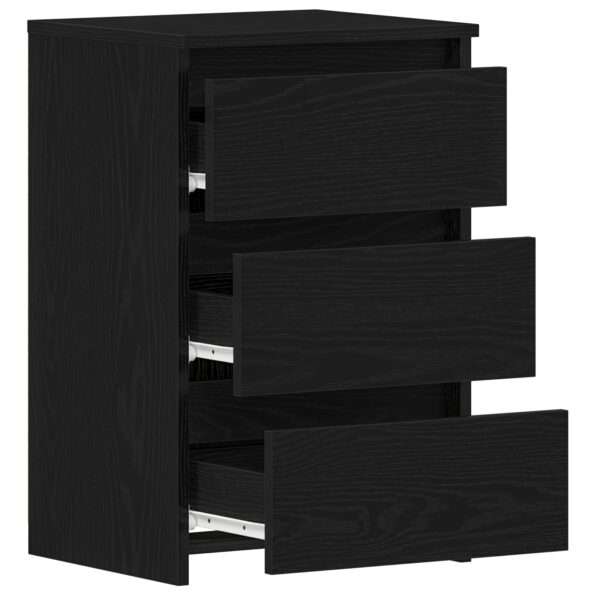 862614_5.jpg vidaXL Nočné stolíky 2 ks Čierne Dub 40x35x62,5 cm Z drevených kompozitov – Obrázok 5