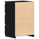 vidaXL Nočné stolíky 2 ks Čierne Dub 40x35x62,5 cm Z drevených kompozitov – Obrázok 7