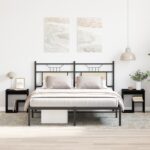 vidaXL Nočné stolíky 2 ks Čierne Duba 40x30x40 cm Kompozitné drevo