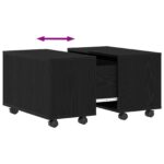 vidaXL Stôl pod lampu Čierny Dub 60x60x38 cm z drevotriesky – Obrázok 10