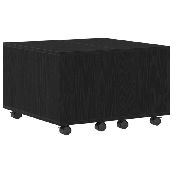 vidaXL Stôl pod lampu Čierny Dub 60x60x38 cm z drevotriesky – Obrázok 2