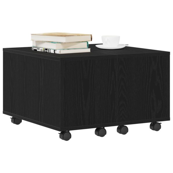 vidaXL Stôl pod lampu Čierny Dub 60x60x38 cm z drevotriesky – Obrázok 3