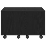 vidaXL Stôl pod lampu Čierny Dub 60x60x38 cm z drevotriesky – Obrázok 6