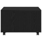 vidaXL Stôl pod lampu Čierny Dub 60x60x38 cm z drevotriesky – Obrázok 7