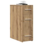 vidaXL Lekárenská skrinka dub artisan 20 x 45,5 x 60 cm – Obrázok 3