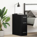 vidaXL Lekárenská Skrinka Čierny Dub 20x45,5x60 cm Zložené Drevo