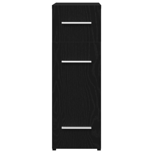 vidaXL Lekárenská Skrinka Čierny Dub 20x45,5x60 cm Zložené Drevo – Obrázok 5