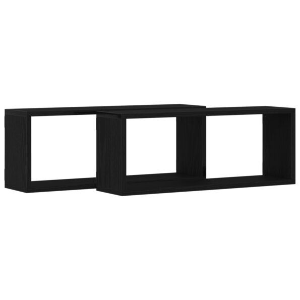 vidaXL Poličky 2 kusy Čierny Dub 60x15x23 cm Vyrobené z inžinierskeho dreva – Obrázok 5