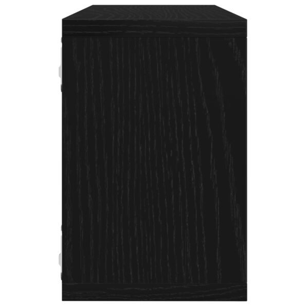 vidaXL Poličky 2 kusy Čierny Dub 60x15x23 cm Vyrobené z inžinierskeho dreva – Obrázok 8