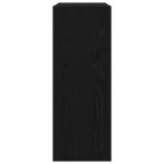 vidaXL Konzolový stôl Čierny dub - 78x30x80 cm - Z inžinierskeho dreva – Obrázok 7