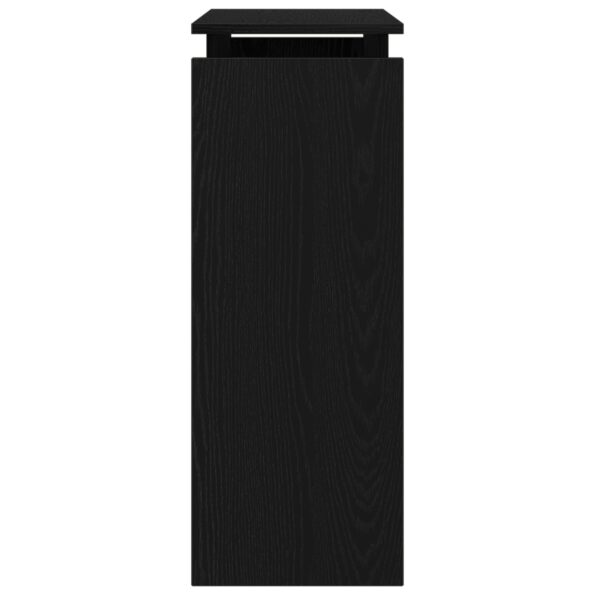 vidaXL Konzolový stôl Čierny Dub 80x30x80 cm z inžinierskeho dreva – Obrázok 7