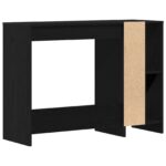 vidaXL Stôl Čierny Dub 102,5x35x75 cm – Obrázok 5