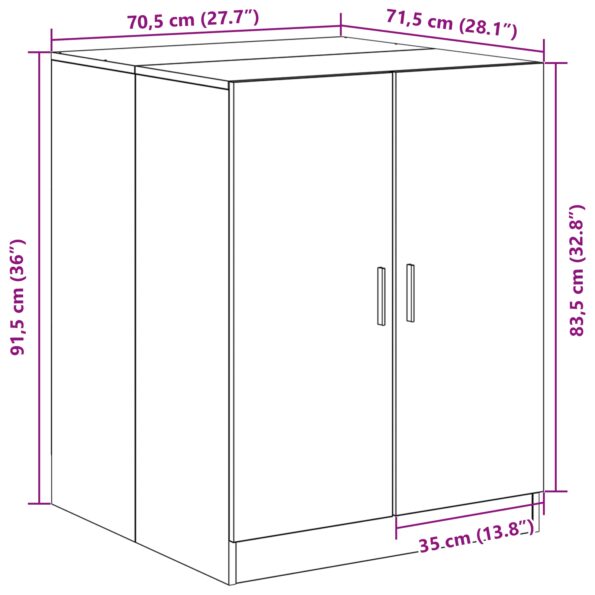 862667_11.jpg vidaXL Skrinka na práčku Čierny dub 70,5x71,5x91,5 cm z kompozitného dreva – Obrázok 11