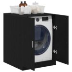 vidaXL Skrinka na práčku Čierny dub 70,5x71,5x91,5 cm z kompozitného dreva – Obrázok 3