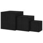 vidaXL Hniezdiaci stôl 3 pcs Čierny dub Kompozitné drevo – Obrázok 6