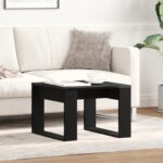 vidaXL Bočný stolík Čierny Dub 50x50x35 cm z umelého dreva