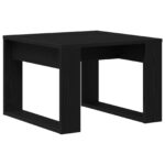 vidaXL Bočný stolík Čierny Dub 50x50x35 cm z umelého dreva – Obrázok 5