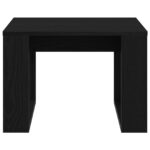 vidaXL Bočný stolík Čierny Dub 50x50x35 cm z umelého dreva – Obrázok 6