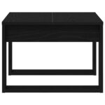 vidaXL Bočný stolík Čierny Dub 50x50x35 cm z umelého dreva – Obrázok 7