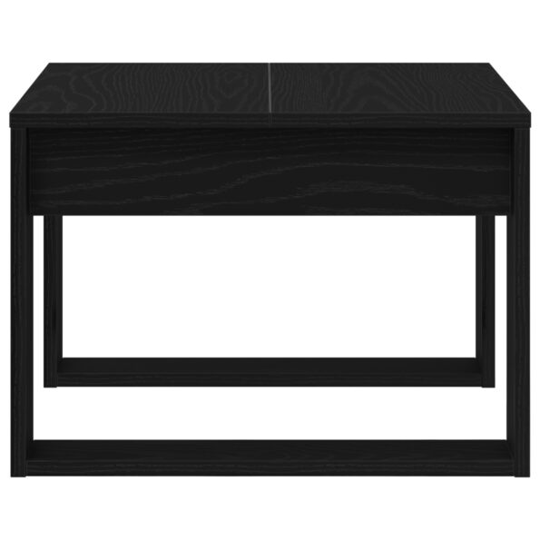 vidaXL Bočný stolík Čierny Dub 50x50x35 cm z umelého dreva – Obrázok 7