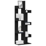 vidaXL Knižnica Čierny Dub 48x25,5x140 cm Z dreva – Obrázok 3