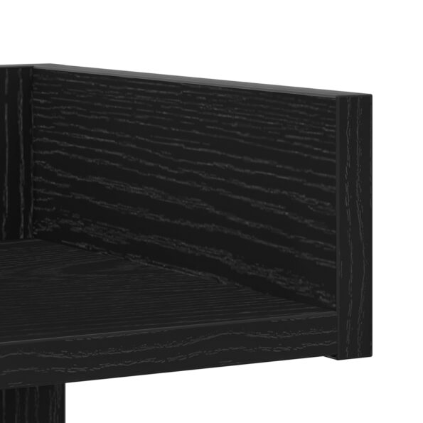 vidaXL Knižnica Čierny Dub 48x25,5x140 cm Z dreva – Obrázok 8