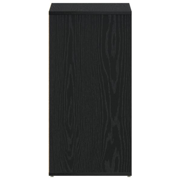 vidaXL Skrinka na topánky Čierna Dubová 60x35x70 cm Zložená z kompozitného dreva – Obrázok 7