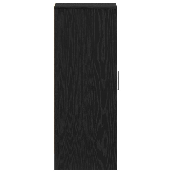 vidaXL Skriňa na topánky - Čierna Dub - 32x35x92 cm - Kompozitné drevo – Obrázok 7