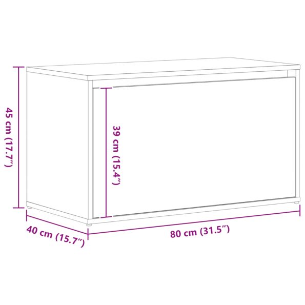 862701_11.jpg vidaXL lavička na sedenie, čierna dub, 80x40x45 cm, z kompozitného dreva – Obrázok 11