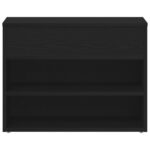 vidaXL Lavica do chodby v čiernom dubovom vzhľade 60x30x45 cm, z kompozitného dreva – Obrázok 7